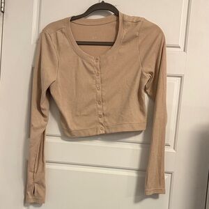 Aerie offline Button-Up Crop cardigan